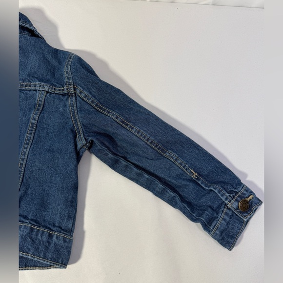 Carter’s Kids Denim Jacket Size 4 Girls Boys Blue Jean Button Front Cotton - Picture 6 of 13